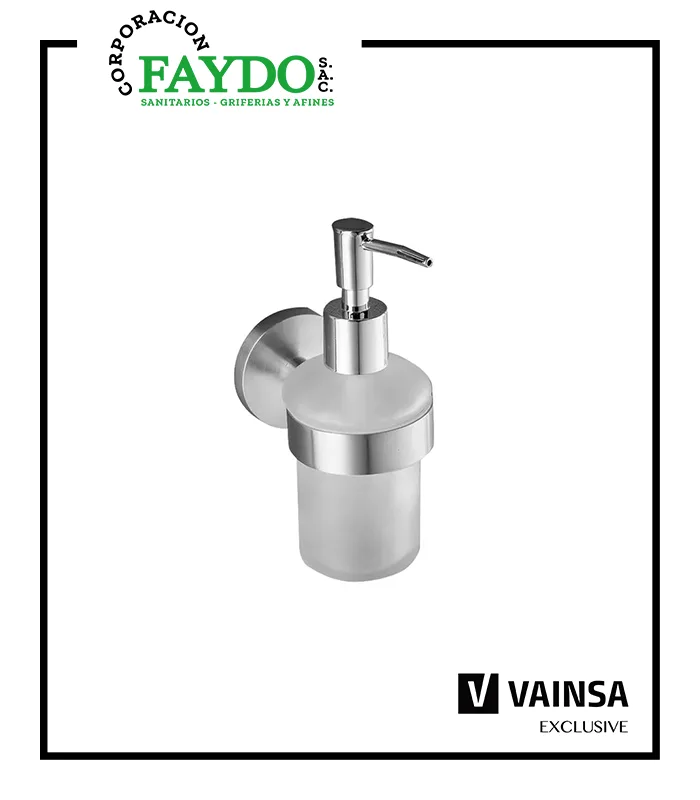 Dispensador De Jabon Liquido De Acero Inox Vainsa