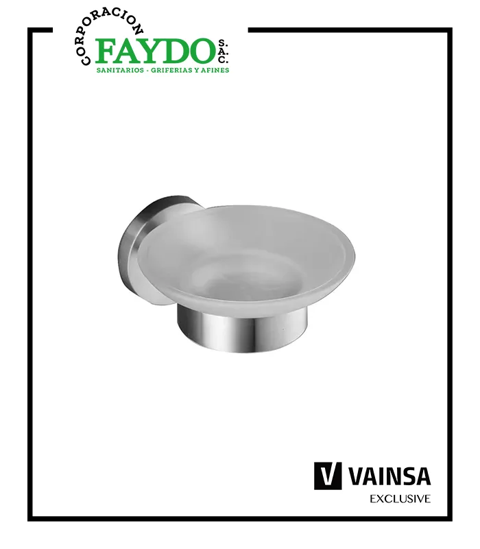 Porta Jabonera De Acero Inox Vainsa