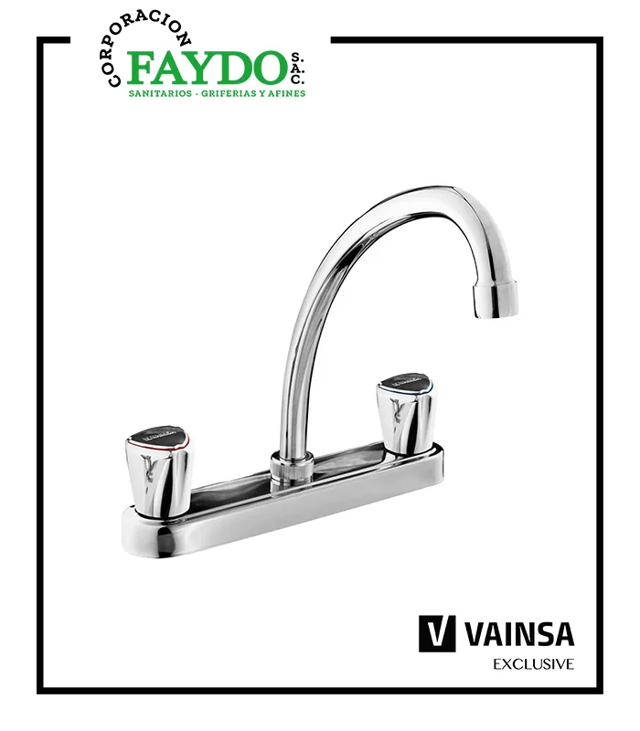 Mezcladora Para Lavadero Al Mueble Pico L Aquarius Vainsa