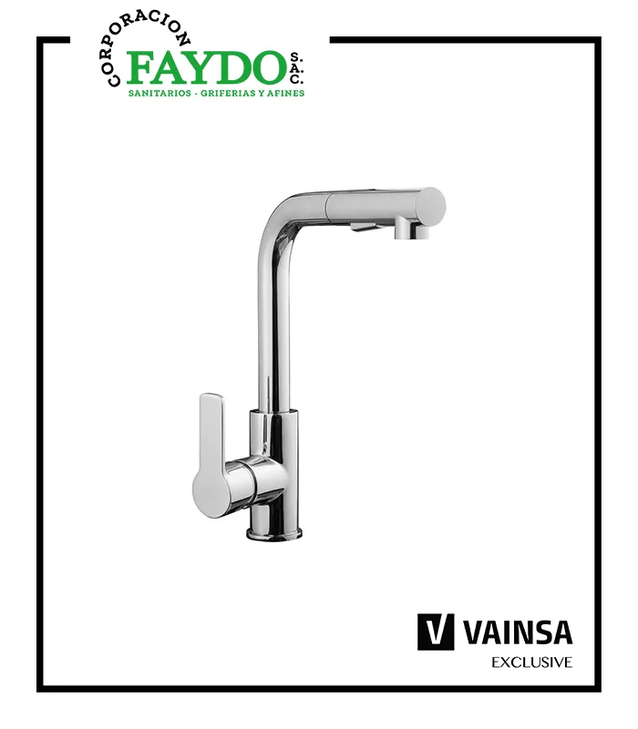 Monocomando Para Lavadero Al Mueble Pico Extraible Artic Vainsa