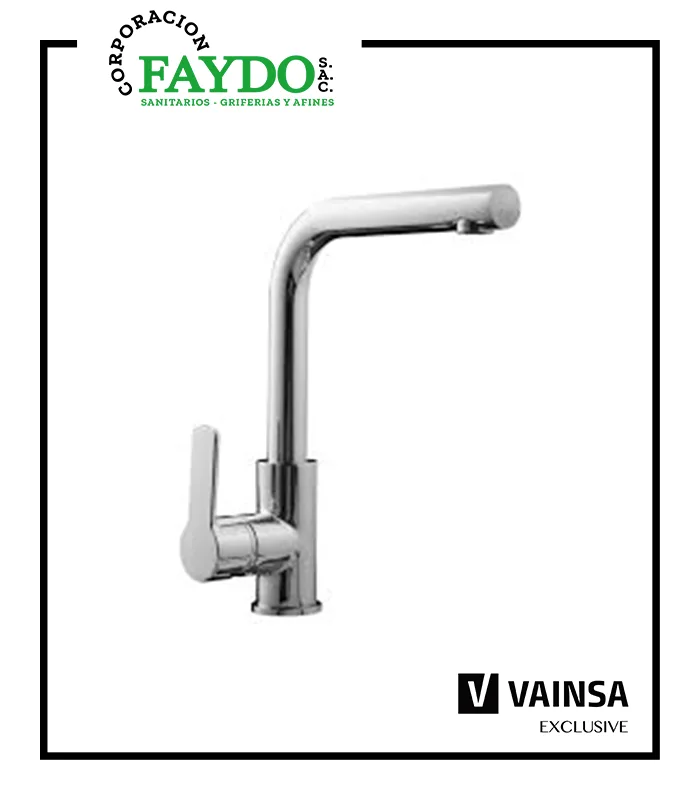 Monocomando Para Lavadero Al Mueble Pico L Glamour Vainsa