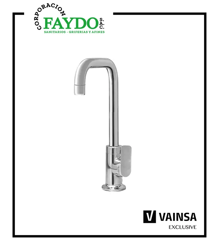 Monocomando Para Lavadero Al Mueble Pico R Glamour Vainsa