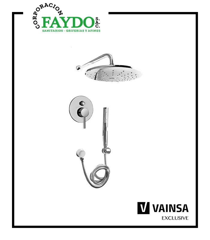 Monocomando Para Ducha Con Salida Y Con Ducha Telefono Lever Vainsa