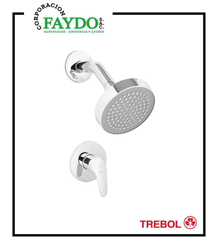 Mezcladora Monocomando Para Ducha Aura Trebol