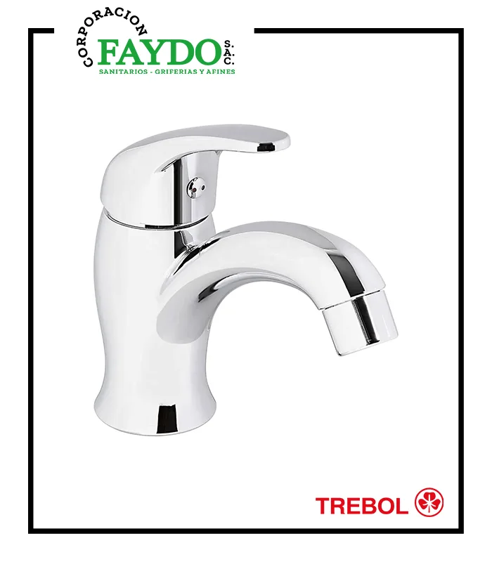 Mezcladora Monocomando Para Lavatorio Aura Trebol
