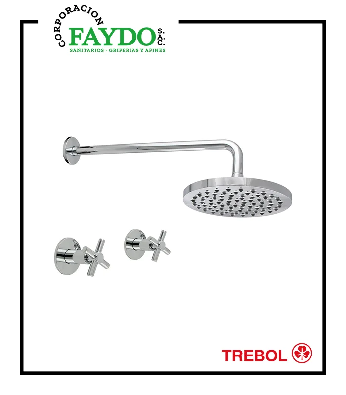 Mezcladora 8″ Ducha Brenta Trebol