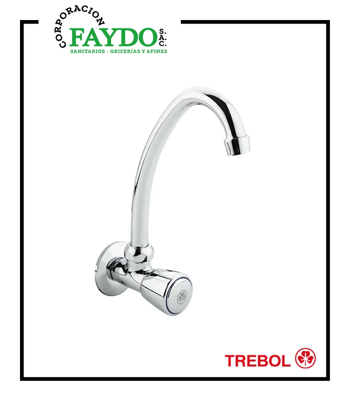 Llave De 1/2″ Cocina A La Pared Della Trebol