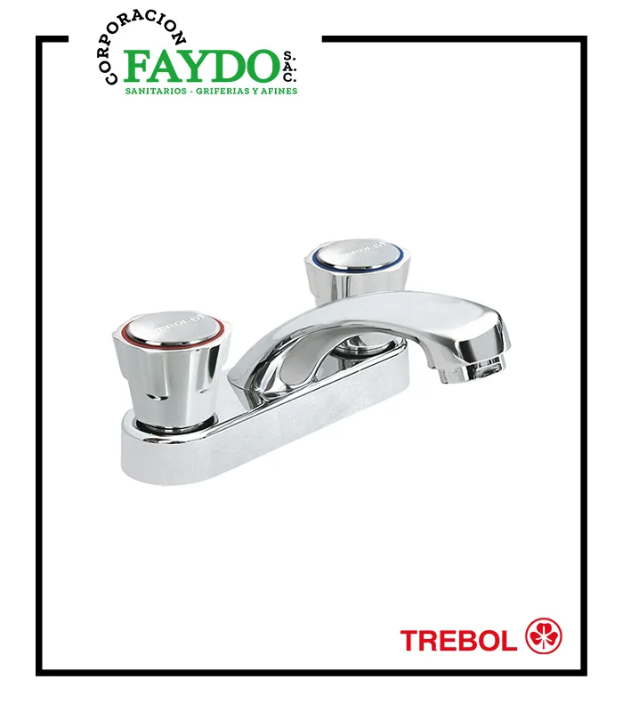 Mezcladora 4″ De Lavatorio Eco Trebol