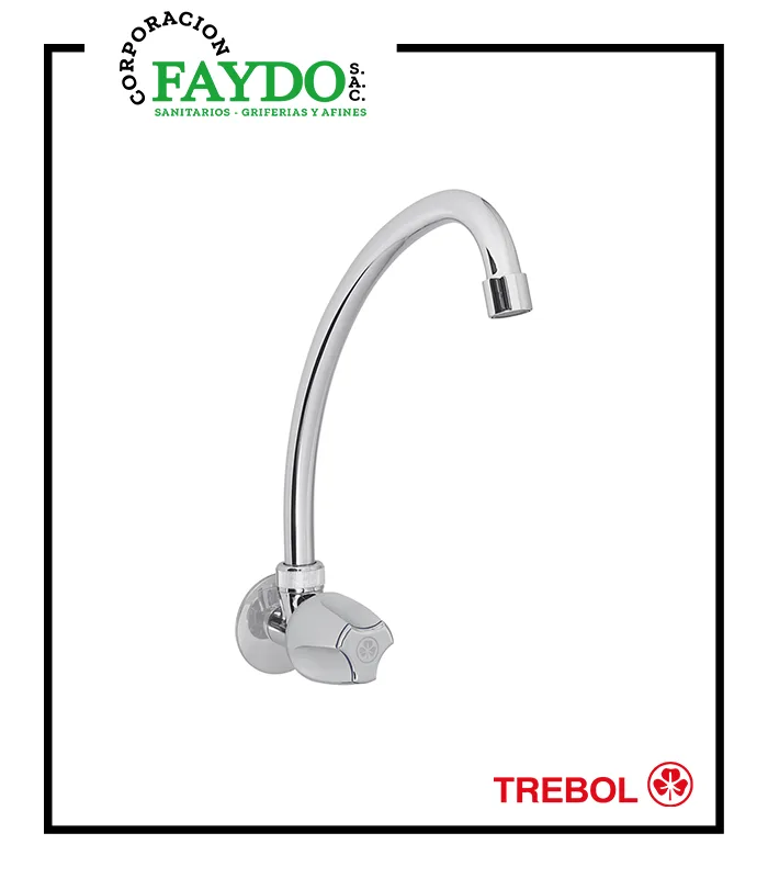 Llave De Cocina A La Pared Iseo Trebol