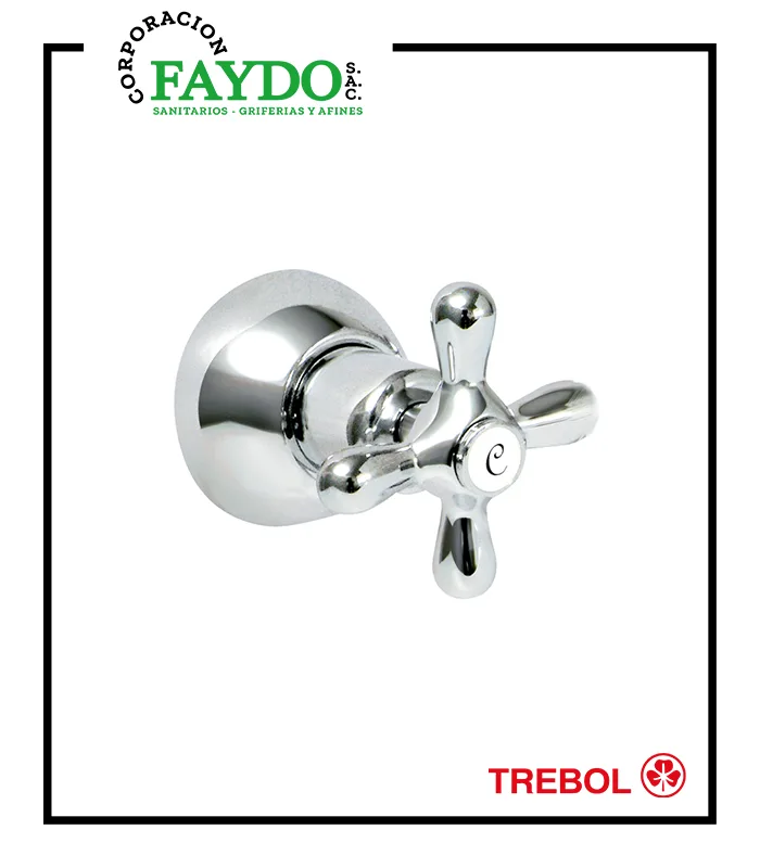 Llave De 1/2″ Ducha Empotrada Toscana Trebol