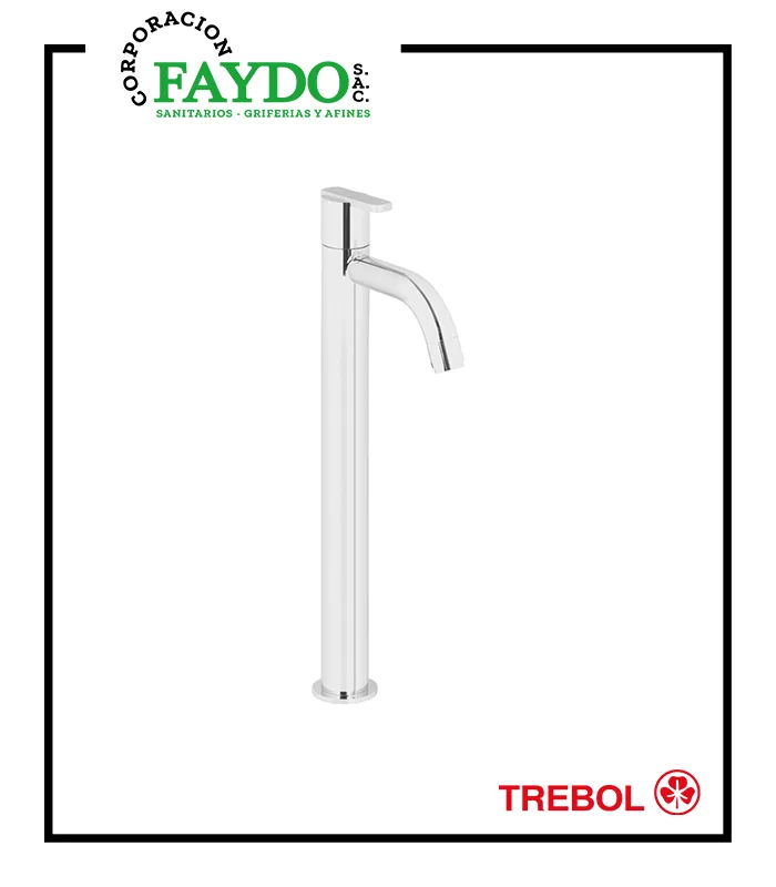 Llave De 1/2″ De Lavatorio Pico Alto Veneto Trebol