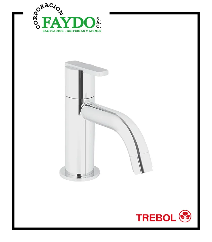 Llave De 1/2″ De Lavatorio Pico Bajo Veneto Trebol