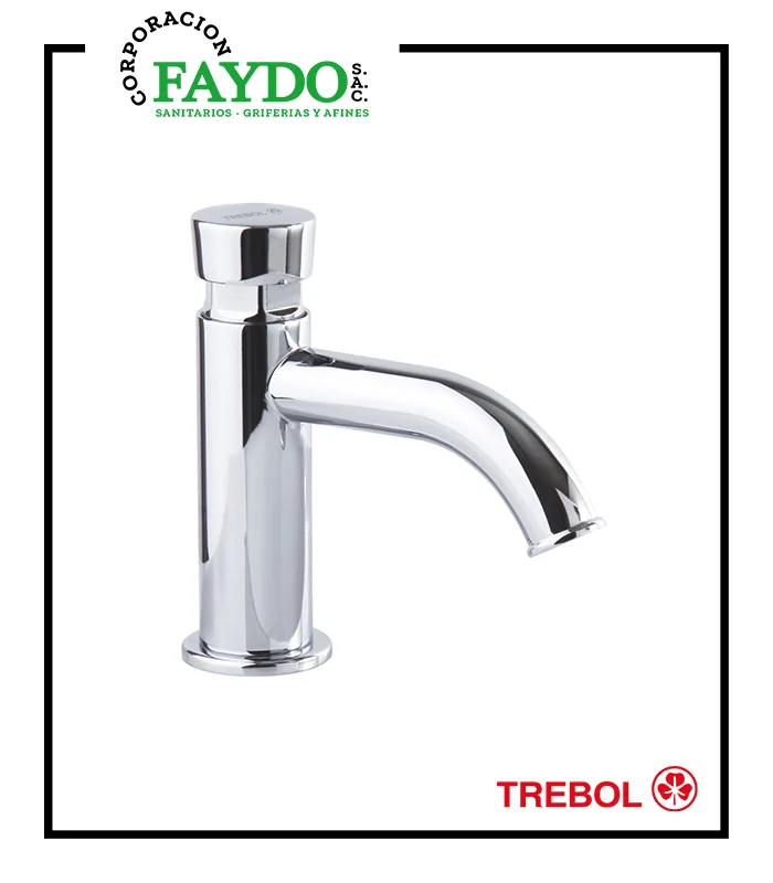 Llave Temporizada Minimalista Para Lavatorio Trebol