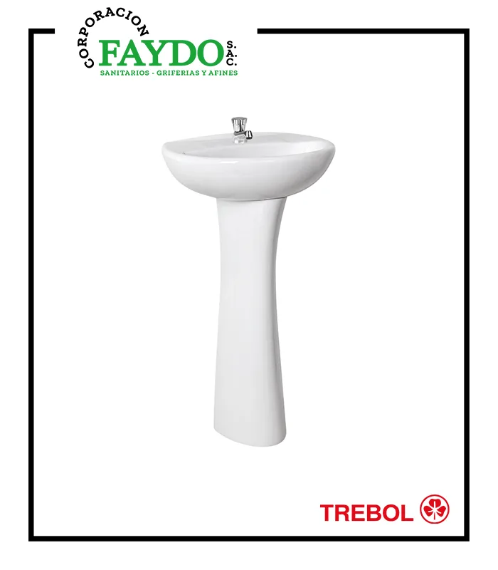 Lavatorio Fontana Con Pedestal Universal Trebol