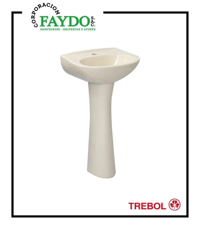Lavatorio Mancora Con Pedestal Universal Bone Trebol