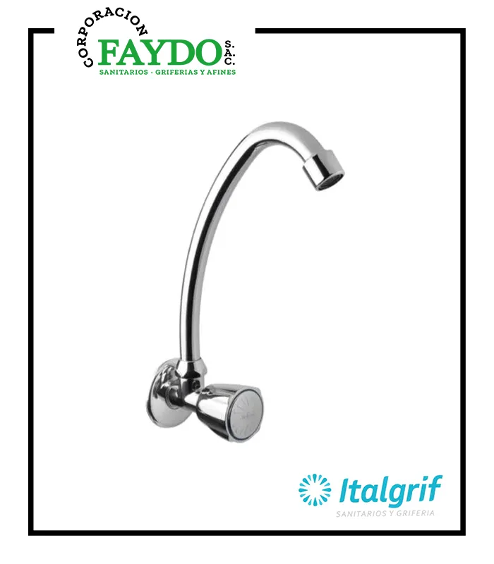 Llave Para Lavadero A La Pared Baru Italgrif