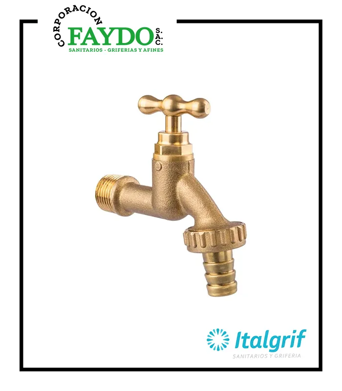 Grifo Jardin Standard De 1/2″ Bronce Granallado Italgrif