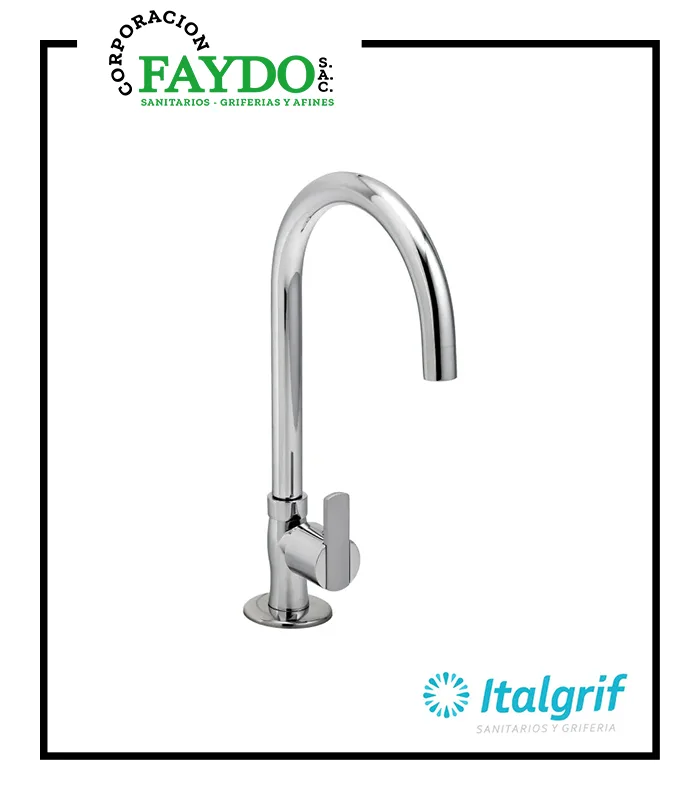 Llave Para Lavadero Al Mueble Pico C Buzios Lever Italgrif