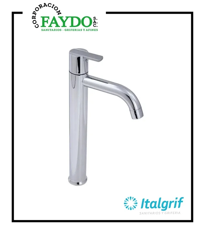 Llave Para Lavatorio Alta Buzios Lever Italgrif