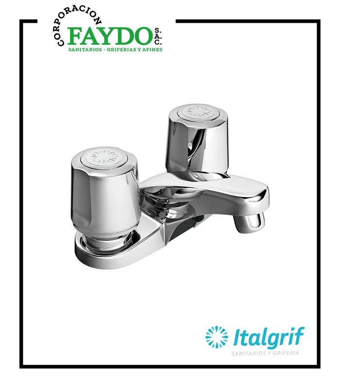Mezcladora 4″ Para Lavatorio Cancun Italgrif
