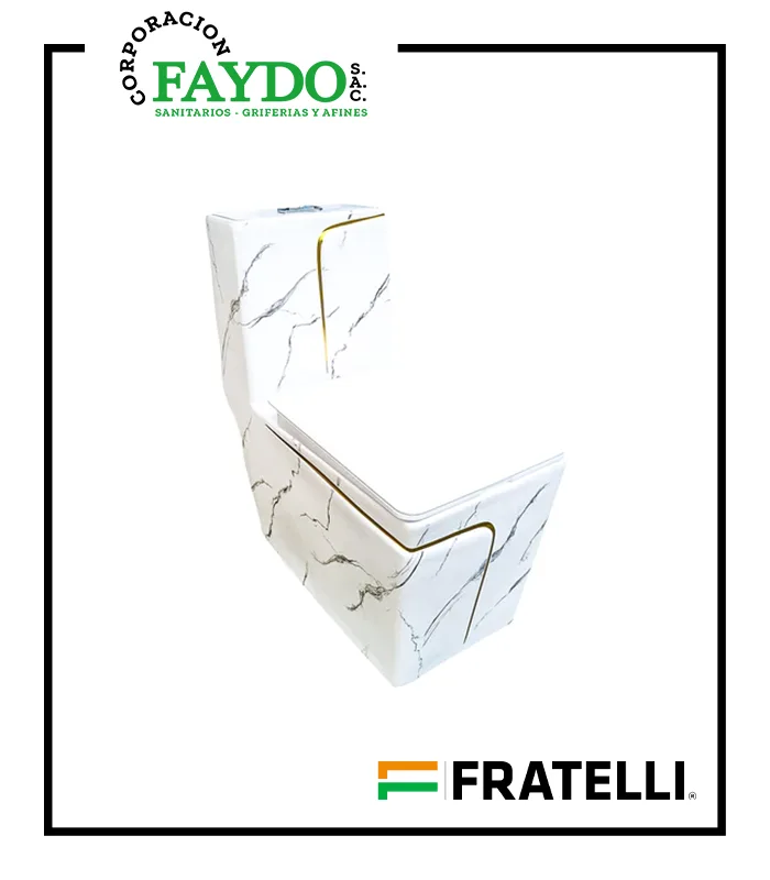 Inodoro One Piece Minimalista Blanco 2328Mgl1 Fratelli