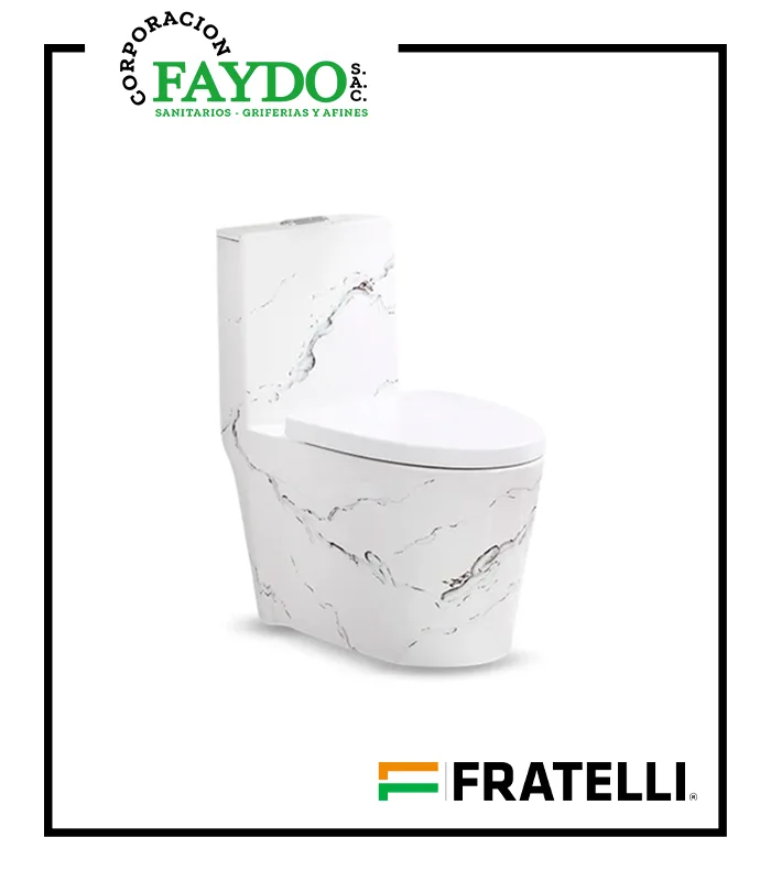 Inodoro One Piece Minimalista Blanco 8616M Fratelli