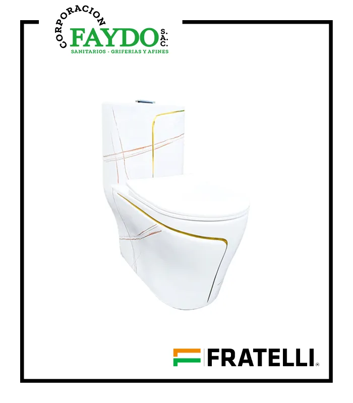Inodoro One Piece Minimalista Blanco 8676Mgl2 Fratelli