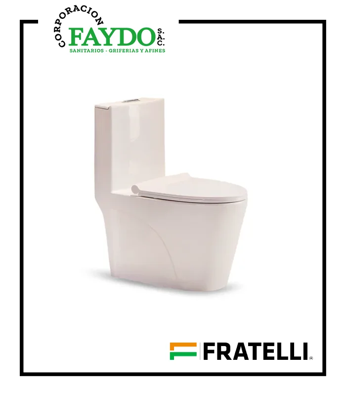 Inodoro One Piece Minimalista Bone 8616 Fratelli